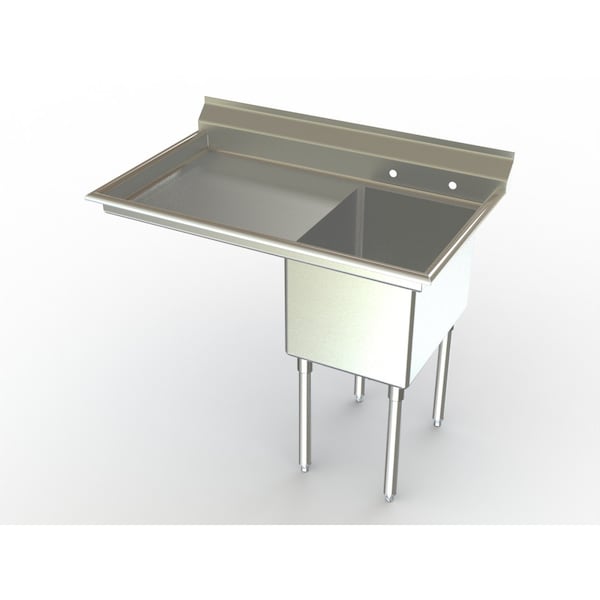 Economy NSF One Comp Sink W/ 18" Lh Drainboard.